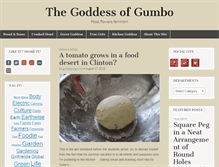 Tablet Screenshot of goddessofgumbo.com